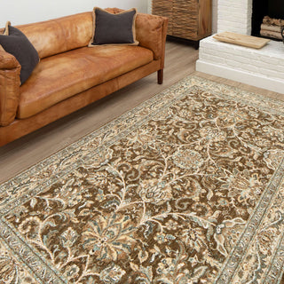 Karastan Euphoria Newbridge Brown Area Rug Room Scene 2 