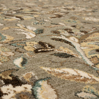 Karastan Euphoria Newbridge Willow Grey Area Rug Close Up 