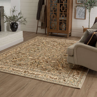 Karastan Euphoria Newbridge Willow Grey Area Rug Room Scene 3 