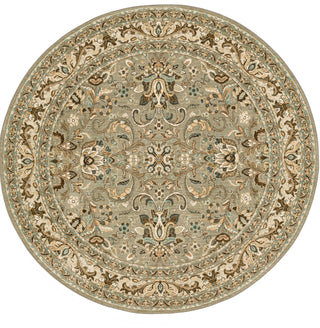 Karastan Euphoria Newbridge Willow Grey Area Rug 8' Round 
