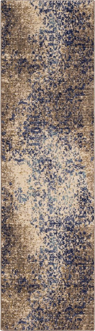 Karastan Cosmopolitan Nirvana Indigo Area Rug by Virginia Langley 2'4''x7'10'' Runner 