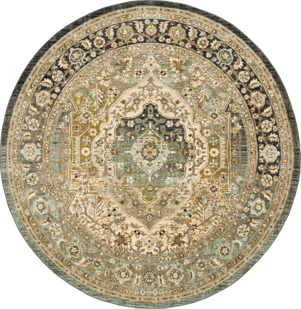 Karastan Touchstone Nore Jadeite Area Rug 8' Round 
