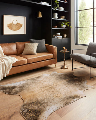 Loloi II Odessa ODE-01 Mocha/Sand Area Rug Room Scene Featured