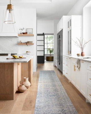 Loloi Pandora PAN-01 Blue/Gold Area Rug Room Scene Featured