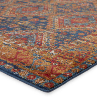 Jaipur Living Prisma Quillen PSA03 Blue/Red Area Rug - Corner