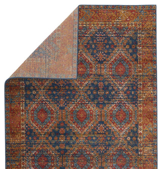 Jaipur Living Prisma Quillen PSA03 Blue/Red Area Rug - Folded Corner