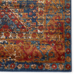 Jaipur Living Prisma Quillen PSA03 Blue/Red Area Rug - Close Up