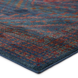 Jaipur Living Prisma Selah PSA05 Blue/Red Area Rug - Corner