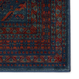 Jaipur Living Prisma Selah PSA05 Blue/Red Area Rug - Close Up