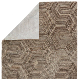 Jaipur Living Pathways by Verde Home Rome PVH05 Brown/Light Gray Area Rug - Folded  Corner