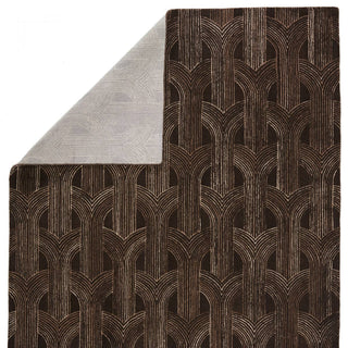 Jaipur Living Pathways by Verde Home Manhattan PVH09 Dark Brown/Ivory Area Rug - Folded Corner