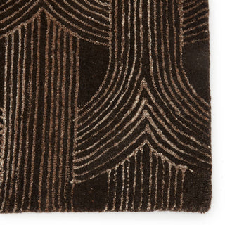 Jaipur Living Pathways by Verde Home Manhattan PVH09 Dark Brown/Ivory Area Rug - Close Up