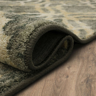 Karastan Euphoria Potterton Ash Grey Area Rug by Lattice Rolled