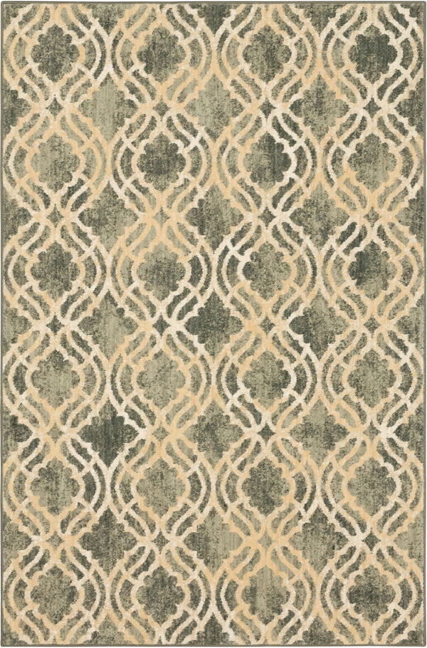 Karastan Euphoria Potterton Ash Grey Area Rug by Lattice Main Image 5'3''x7'10'' Size 
