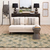 Karastan Euphoria Potterton Ash Grey Area Rug by Lattice Room Scene Featured 