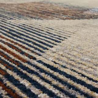 Karastan Epiphany Precarious Stria Frost Grey Area Rug