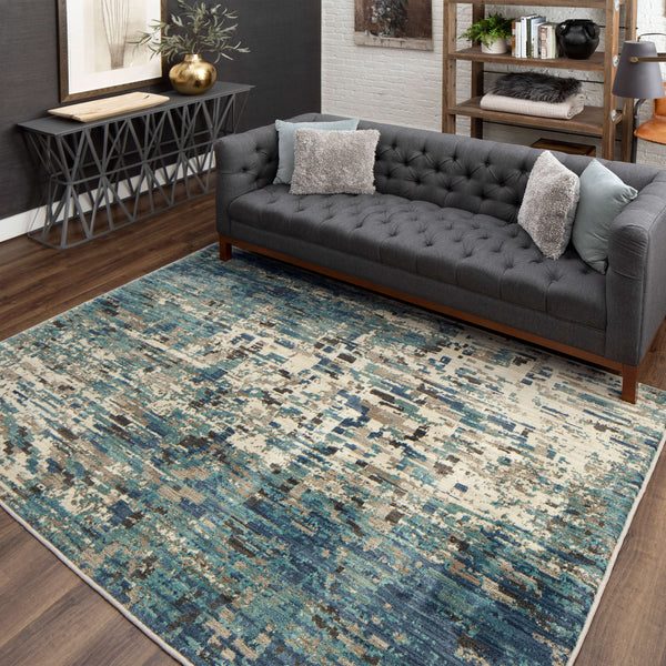 Karastan Expressions Precipice Lagoon Area Rug by Scott Living Featured