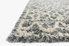 Loloi Quincy QC-02 Graphite/Beige Area Rug Corner
