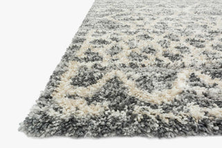 Loloi Quincy QC-02 Graphite/Beige Area Rug Corner