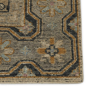 Jaipur Living Rhapsody Delpha RHA05 Blue/Yellow Area Rug - Close Up