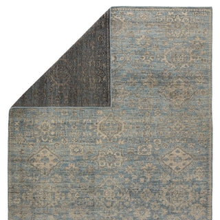 Jaipur Living Rhapsody Faena RHA07 Blue/Cream Area Rug - Folded Corner