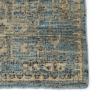 Jaipur Living Rhapsody Faena RHA07 Blue/Cream Area Rug - Close Up