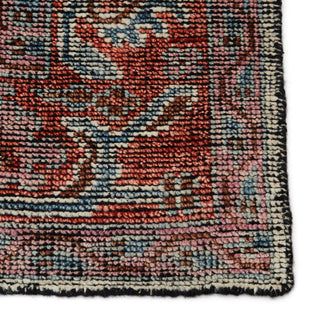 Jaipur Living Rhapsody Maebry RHA09 Red/Blue Area Rug - Close Up