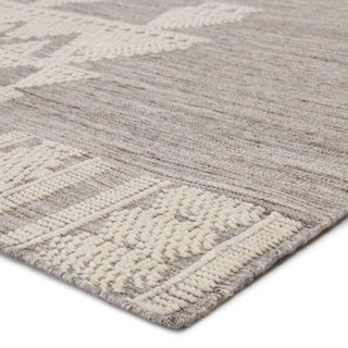 Jaipur Living Rize Torsby RIZ09 Gray/Ivory Area Rug Corner close Up Image