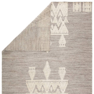 Jaipur Living Rize Torsby RIZ09 Gray/Ivory Area Rug Folded Backing Image