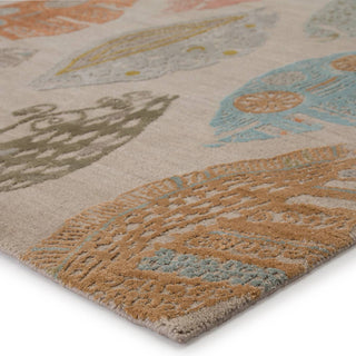 Jaipur Living Reconnext by Jenny Jones Kokomo RJJ04 Light Taupe/Multicolor Area Rug - Corner