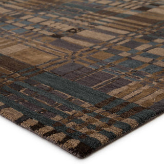 Jaipur Living Reconnext by Jenny Jones Outlander RJJ06 Green/Brown Area Rug - Corner