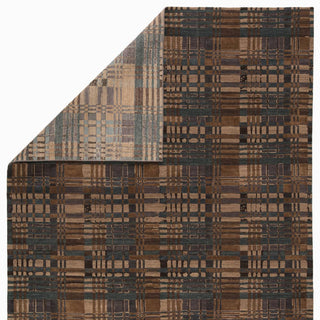 Jaipur Living Reconnext by Jenny Jones Outlander RJJ06 Green/Brown Area Rug - Folded Corner