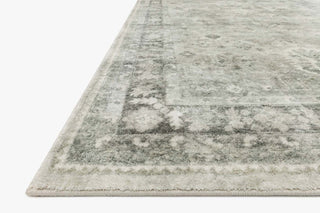 Loloi II Rosette ROS-04 Steel/Graphite Area Rug Corner