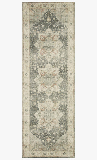 Loloi II Rosette ROS-09 Slate/Ivory Area Rug 2'6''x 7'6'' Runner