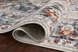 Loloi II Samra SAM-09 Ivory / Denim Area Rug Rolled