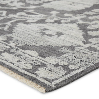 Jaipur Living Sonnette Riona SNN01 Gray/White Area Rug - Corner