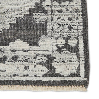 Jaipur Living Sonnette Riona SNN01 Gray/White Area Rug - Close Up