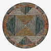 Loloi II Spectrum SPE-01 Lagoon/Spice Area Rug 3'0''x 3'0'' Round