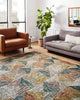 Loloi II Spectrum SPE-01 Lagoon/Spice Area Rug Room Scene Featured