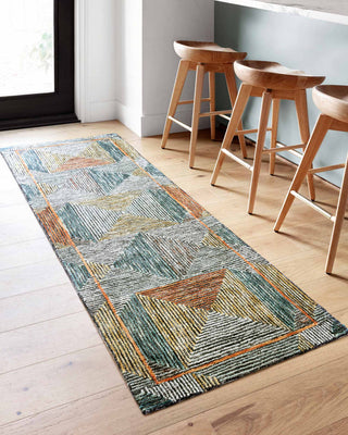 Loloi II Spectrum SPE-01 Lagoon/Spice Area Rug Room Scene 2