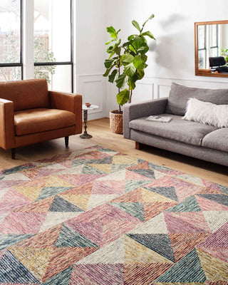 Loloi II Spectrum SPE-01 Silver/Fiesta Area Rug Room Scene Featured