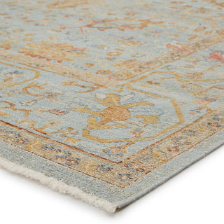 Jaipur Living Someplace In Time Ballast SPT01 Light Blue/Gold Area Rug - Corner