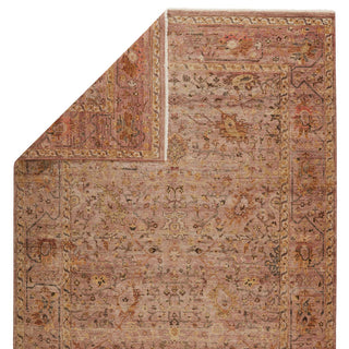 Jaipur Living Someplace In Time Ballast SPT02 Gold/Pink Area Rug- Folded Corner