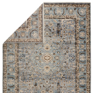 Jaipur Living Someplace In Time Pendulum SPT10 Blue/Brown Area Rug - Folded Corner