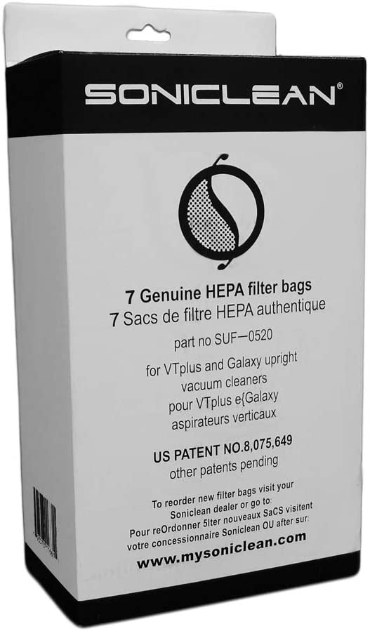 Soniclean Upright HEPA Filter Bags 7pack Incredible Rugs and Decor