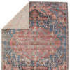 Jaipur Living Swoon Diem SWO02 Blue/Pink Area Rug by Vibe Folded Backing Image