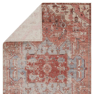 Jaipur Living Swoon Priyah SWO09 Pink/Gray Area Rug by Vibe - Folded Corner