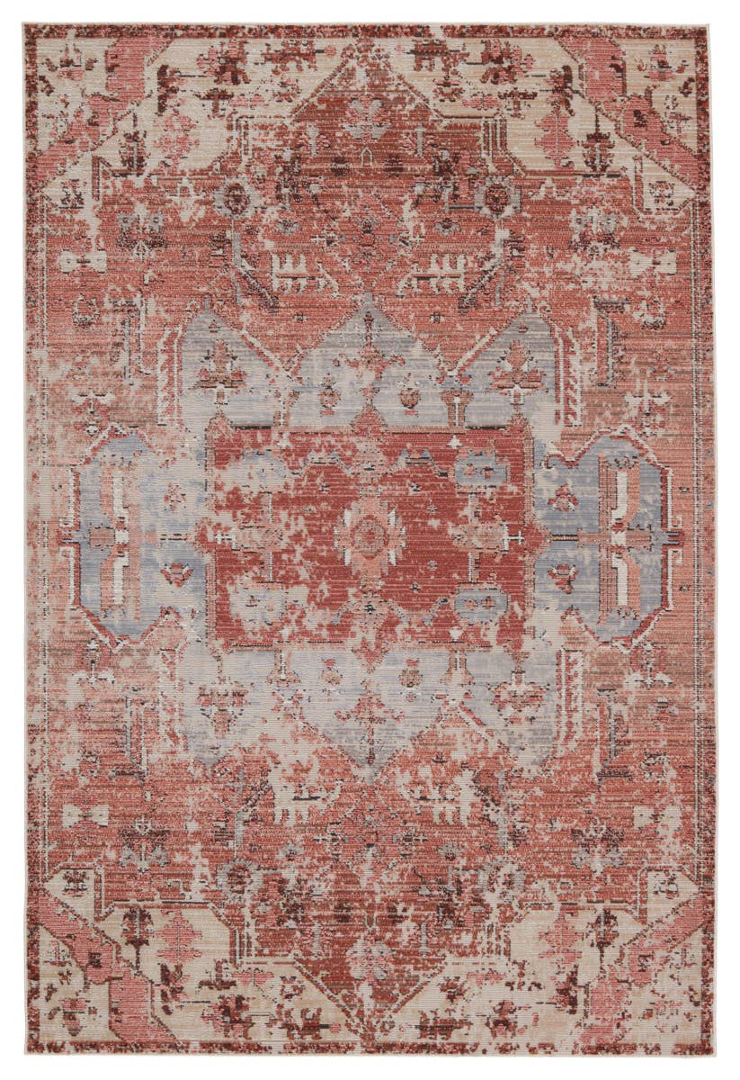 Jaipur Living Swoon Priyah SWO09 Pink/Gray Area Rug by Vibe - Top Down