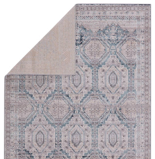 Jaipur Living Sarzana Cabazon SZN02 Gray/Blue Area Rug - Folded Corner