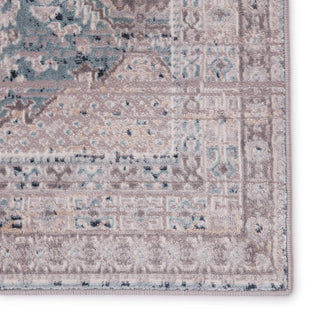 Jaipur Living Sarzana Cabazon SZN02 Gray/Blue Area Rug - Close Up